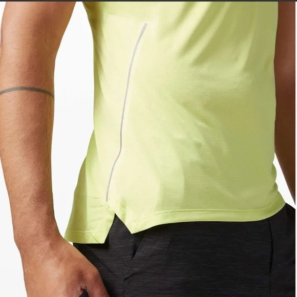 Lululemon Fast and Free Tank Lemon Vibe Mens Medium EUC - Picture 2 of 9